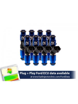 2150CC (200 LBS/HR AT 43.5 PSI FUEL PRESSURE) FIC FUEL INJECTOR CLINIC INJECTOR SET FOR MUSTANG GT (2005-2016 )/GT350 (2015-2016)/ BOSS 302 (2012-2013)/COBRA (1999-2004) (HIGH-Z)