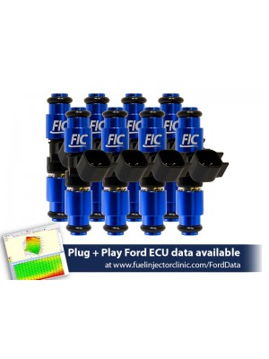 1650CC (160 LBS/HR AT 43.5 PSI FUEL PRESSURE) FIC FUEL INJECTOR CLINIC INJECTOR SET FOR MUSTANG GT (2005-2016 )/GT350 (2015-2016)/ BOSS 302 (2012-2013)/COBRA (1999-2004) (HIGH-Z)