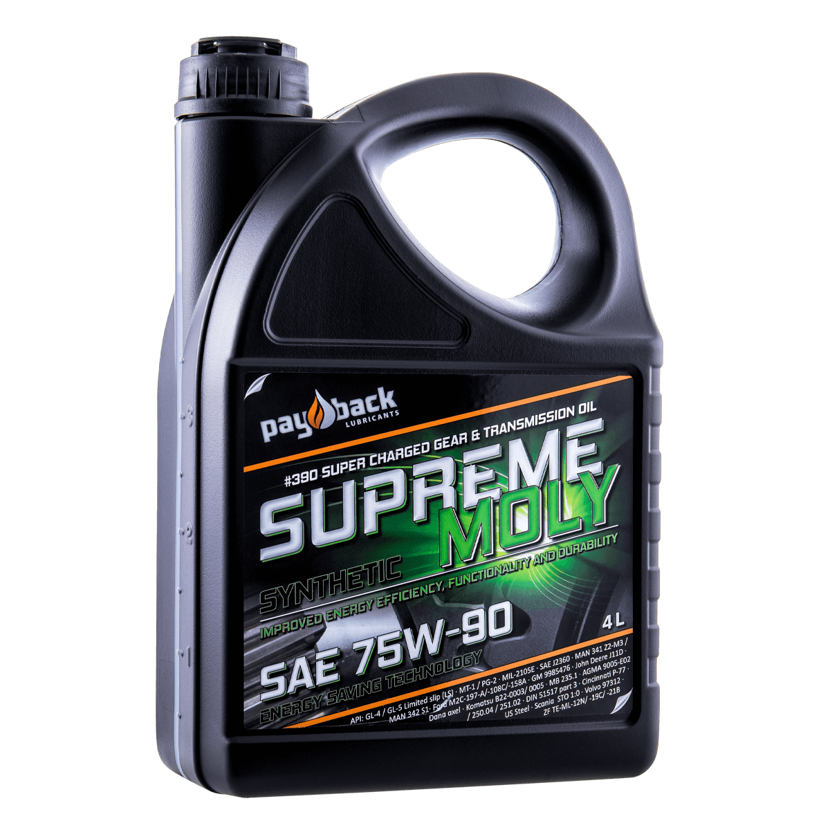  #390 A SUPREME MOLY SYNTHETIC API GL-5 LS  (SAE 75W-90) 1L 