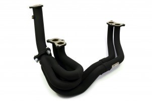 RCM BLACK CERAMIC COATED UN-EQUAL LENGTH STAINLESS STEEL TUBULAR EXHAUST MANIFOLD 