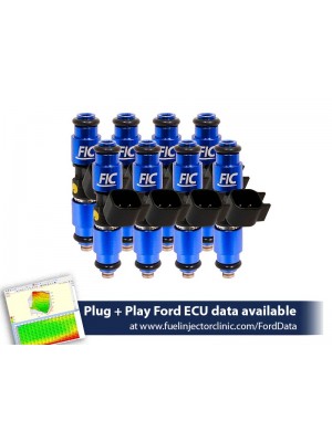 1440CC (140 LBS/HR AT 43.5 PSI FUEL PRESSURE) FIC FUEL INJECTOR CLINIC INJECTOR SET FOR MUSTANG GT (2005-2016 )/GT350 (2015-2016)/ BOSS 302 (2012-2013)/COBRA (1999-2004) (HIGH-Z)